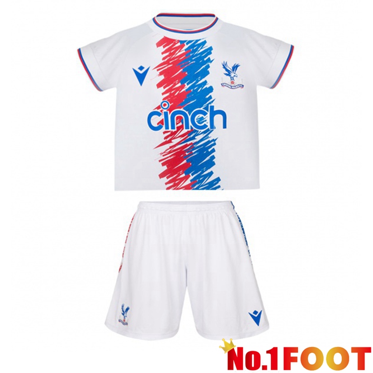 Crystal Palace Kids Football Jerseys Home White 2022-2023