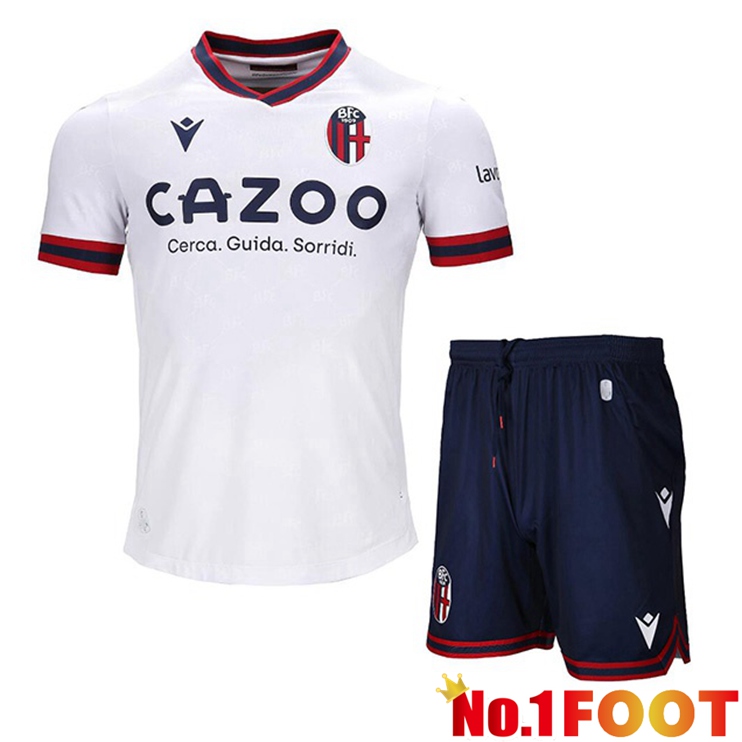 Bologna Kids Football Jerseys Away White 2022-2023