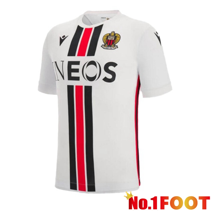 OGC Nice Football Jerseys Home White 2022-2023