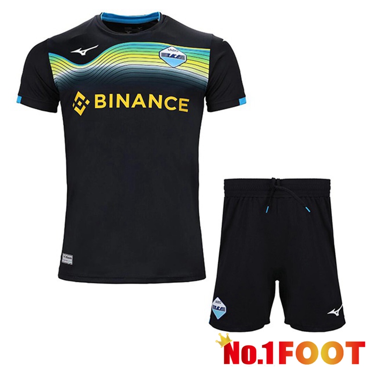 SS Lazio Kids Football Jerseys Away Black 2022-2023