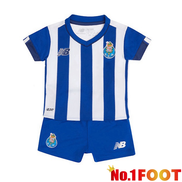 FC Porto Kids Football Jerseys Home Blue White 2022-2023