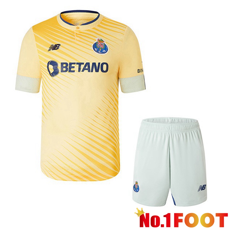 FC Porto Kids Football Jerseys Away Yellow 2022-2023