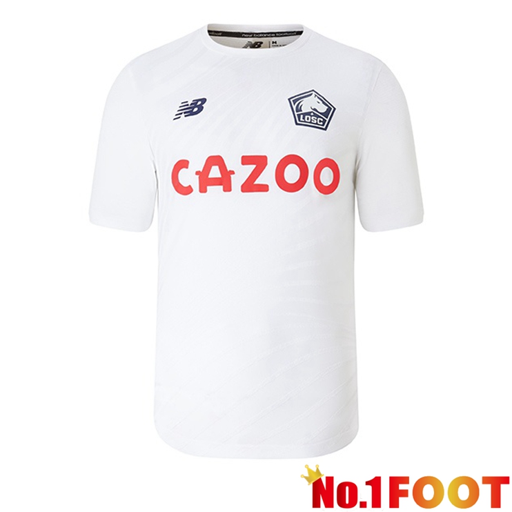 Lille OSC Football Jerseys Away White 2022-2023