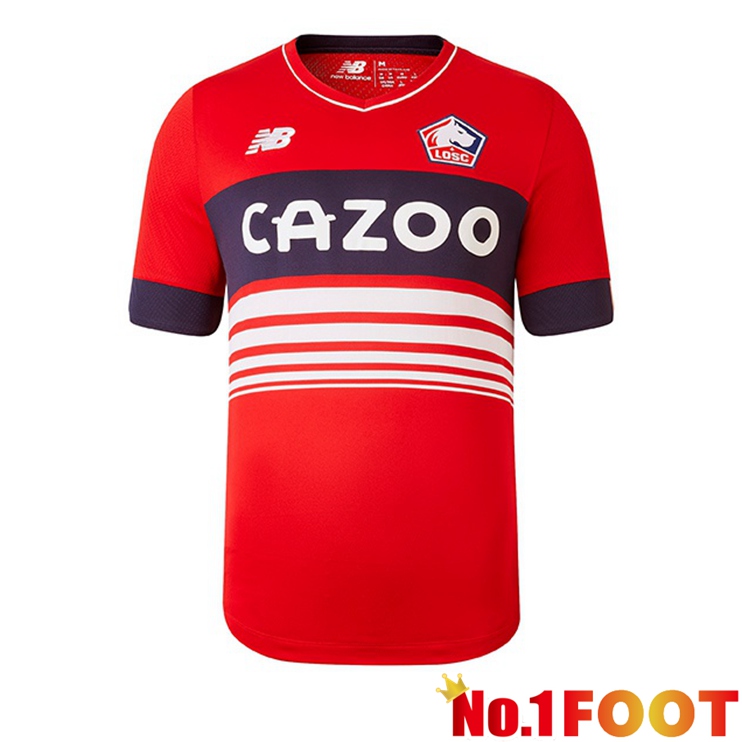 Lille OSC Football Jerseys Home Red 2022-2023