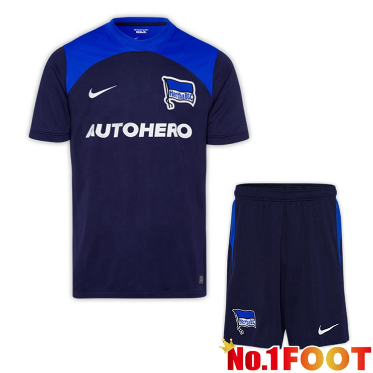 Hertha BSC Kids Football Jerseys Away Blue 2022-2023