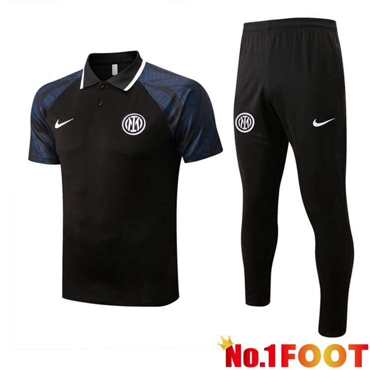 Inter Milan polo shirt + Pants Black 2022-2023