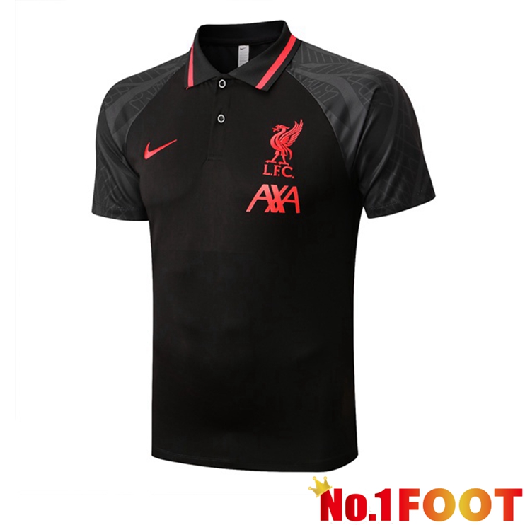 FC Liverpool polo shirt Black 2022-2023 - Click Image to Close