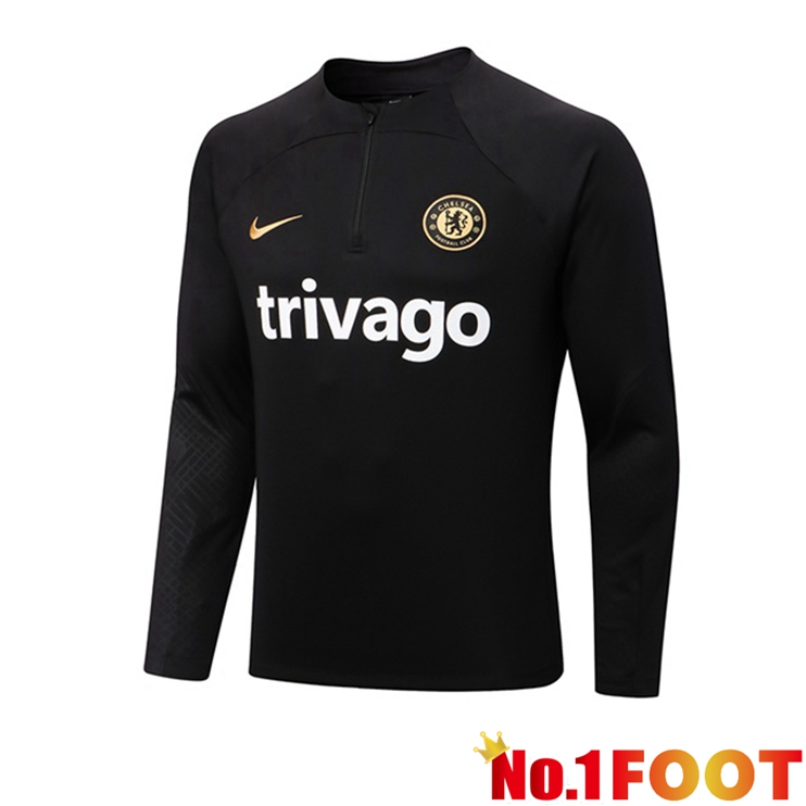 FC Chelsea Training Sweatshirt Black 2022-2023