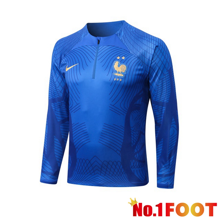 France Training Sweatshirt Blue 2022-2023