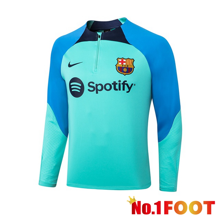 FC Barcelona Training Sweatshirt Blue Green 2022-2023