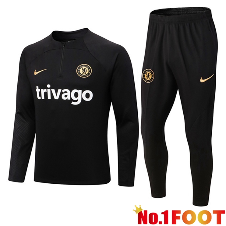 FC Chelsea Training Tracksuit Black 2022-2023