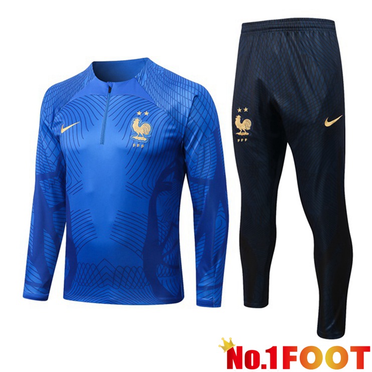 France Training Tracksuit Blue 2022-2023