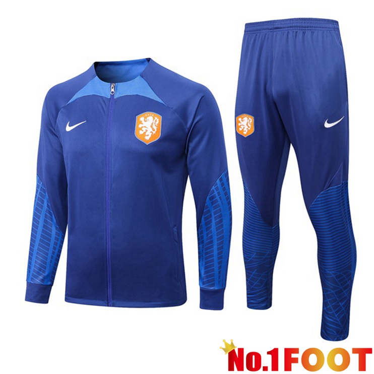 Netherlands Training Jacket Suit Blue 2022-2023