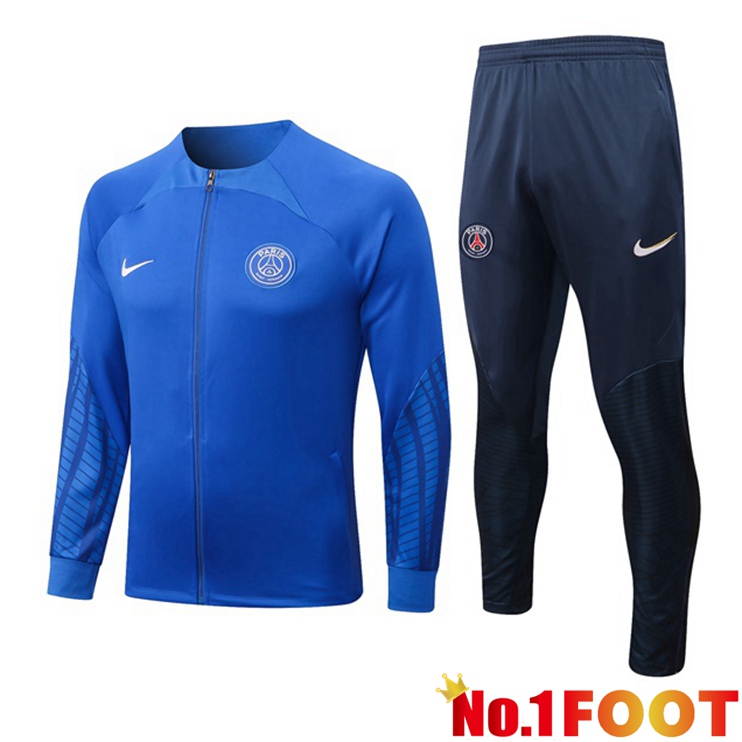 Paris PSG Training Jacket Suit Blue 2022-2023