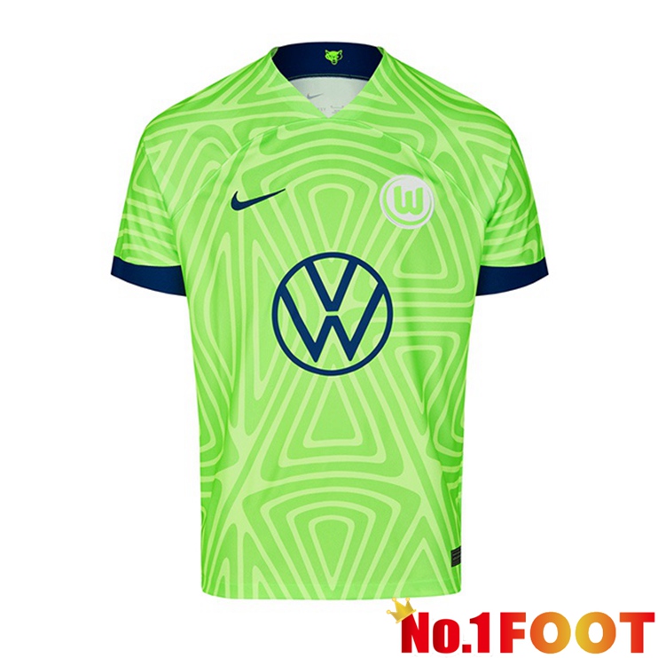 Vfl Wolfsburg Football Jerseys Home Green 2022-2023