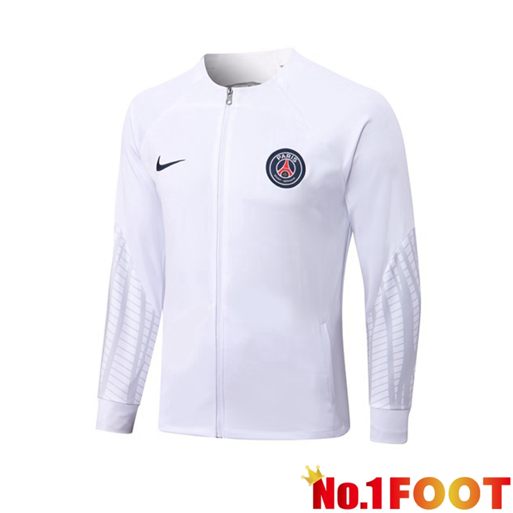 Paris PSG Training Jacket White 2022-2023