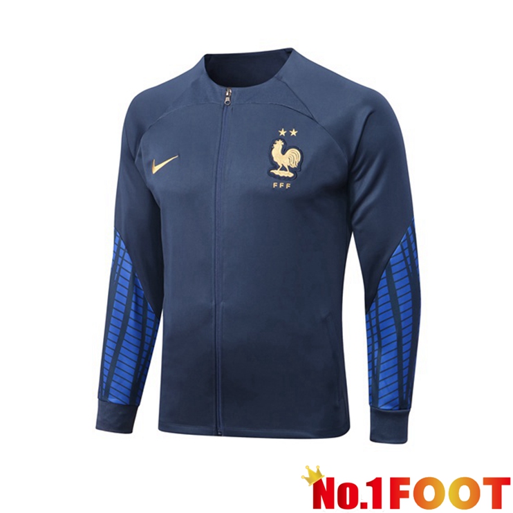 France Training Jacket Blue Royal 2022-2023