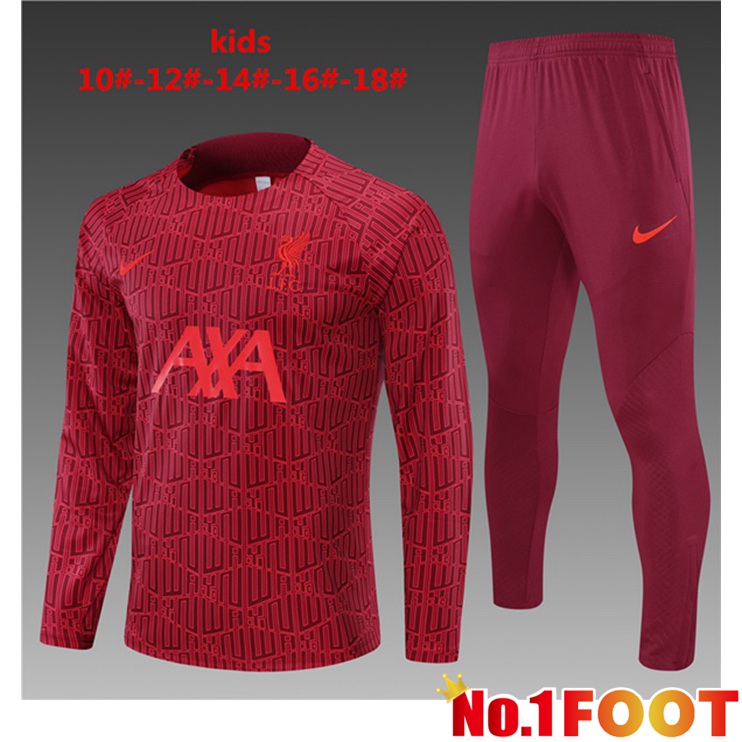 FC Liverpool Kids Training Tracksuit Red 2022-2023