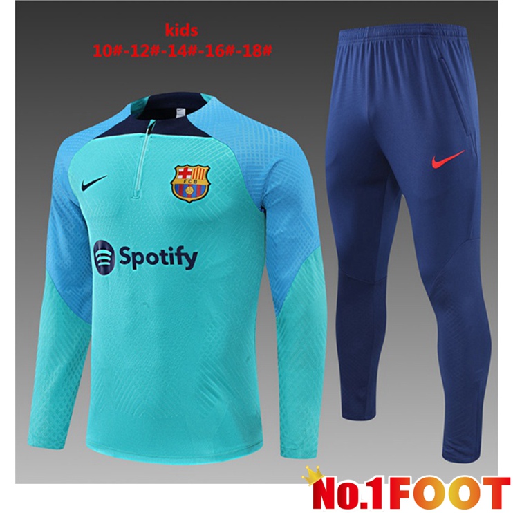 FC Barcelona Kids Training Tracksuit Blue 2022-2023