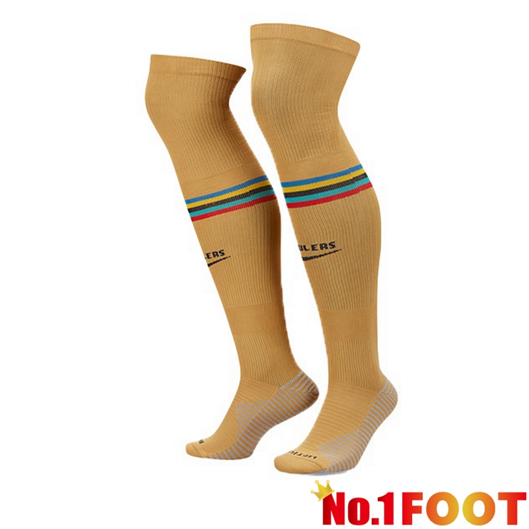 FC Barcelona Away Football Socks Yellow 2022-2023