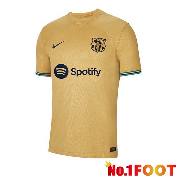 FC Barcelona Football Jerseys Away Yellow 2022-2023