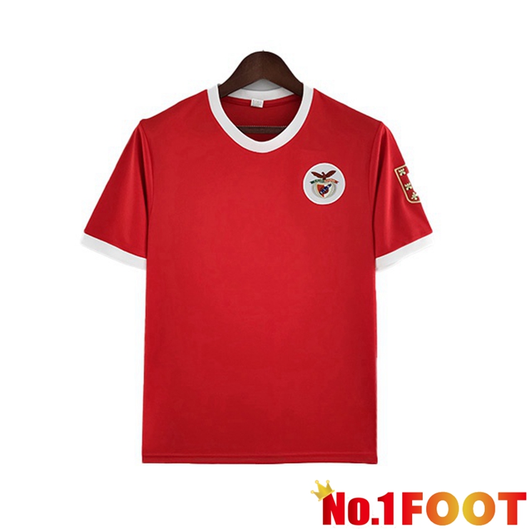 S.L Benfica Retro Football Jerseys Home Red 1973-1974