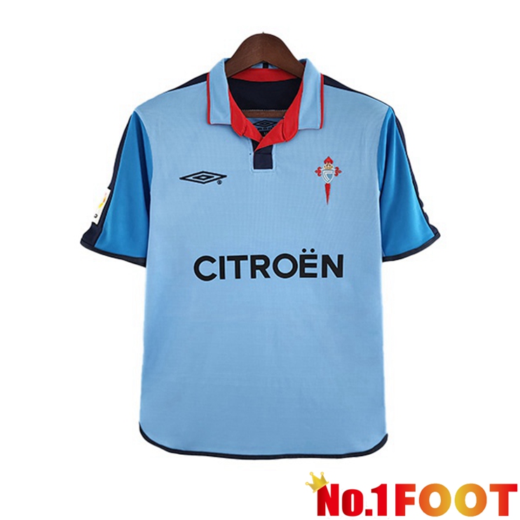 Celta Vigo Retro Football Jerseys Home Blue 2002-2004