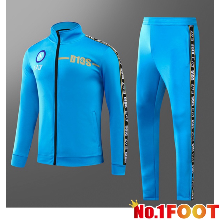 SSC Napoli Kids Training Tracksuit Blue 2022-2023 - Click Image to Close