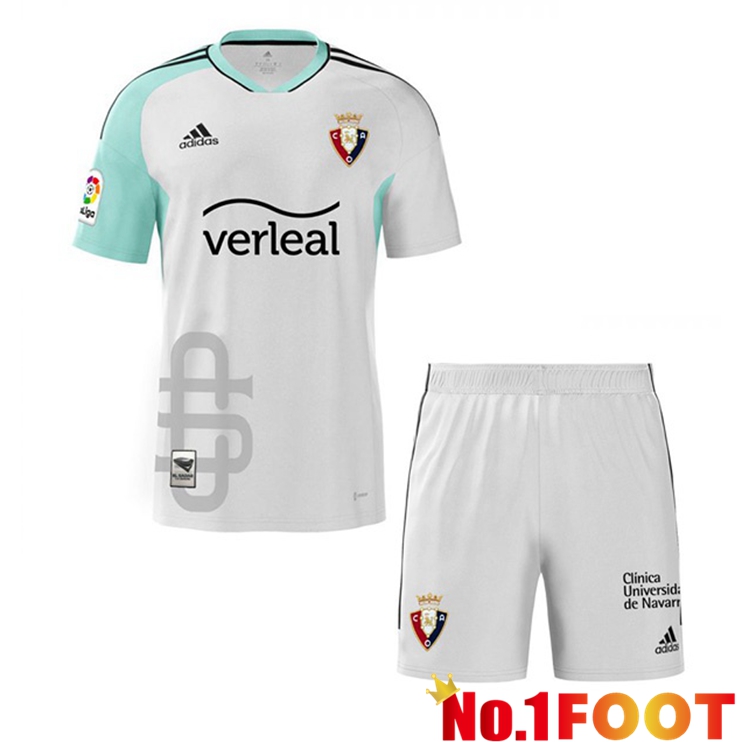 CA Osasuna Kids Soccer Jersey Third White 2022/2023