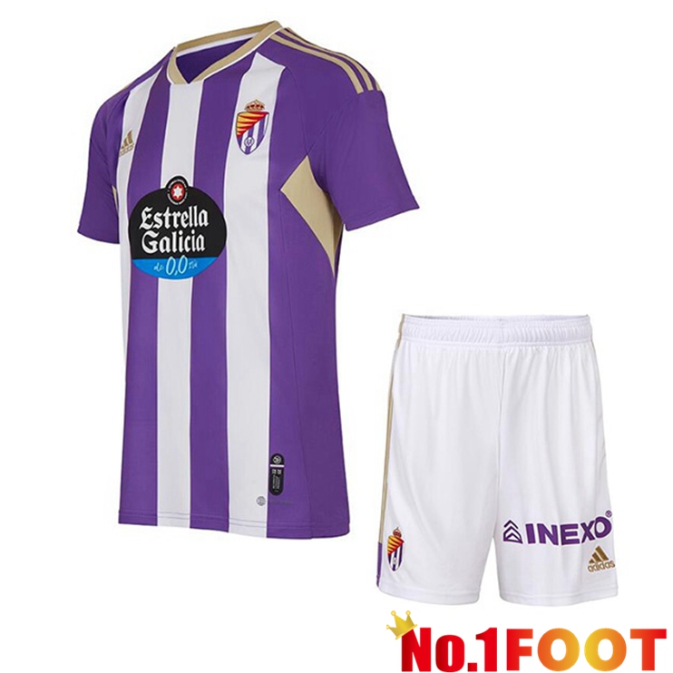 Real Valladolid Kids Soccer Jersey Home Purple 2022/2023