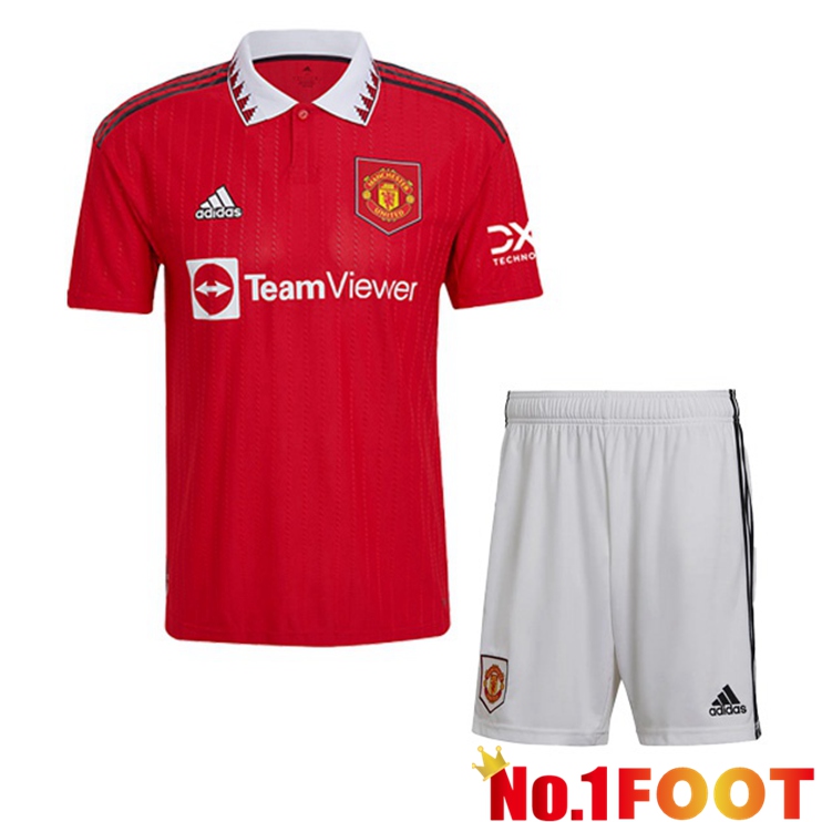 Manchester United Kids Soccer Jersey Home Red 2022/2023