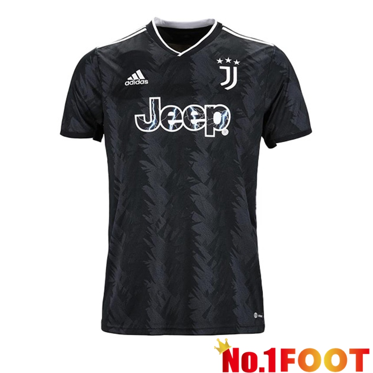 Juventus Soccer Jersey Away Black 2022/2023