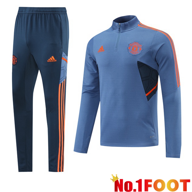 Manchester United Training Tracksuit Suit Grey 2022/2023