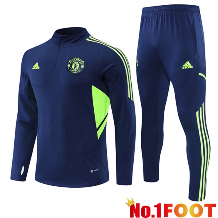 Manchester United Training Tracksuit Suit Royal Blue 2022/2023