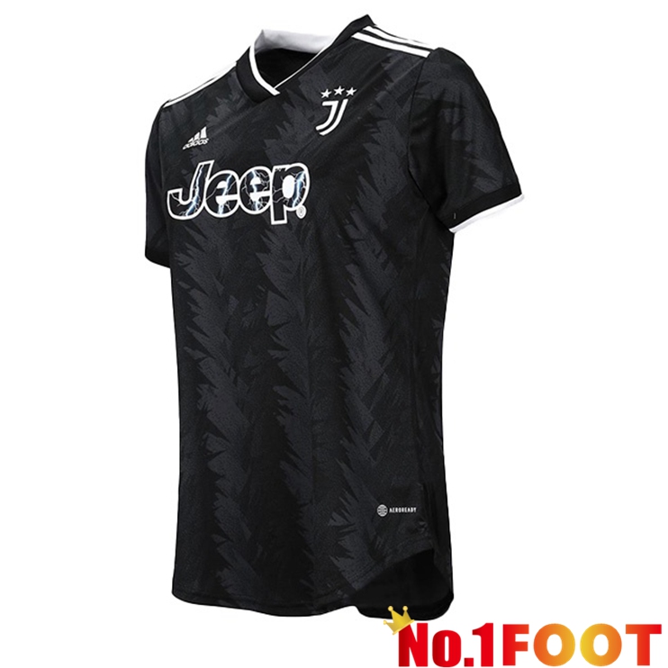 Juventus Womens Soccer Jersey Away Black 2022/2023