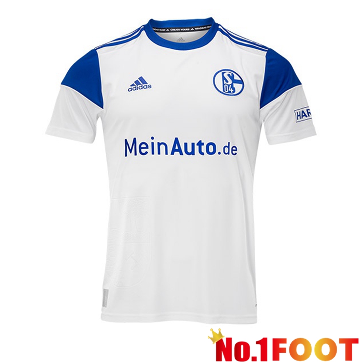 Schalke 04 Soccer Jersey Away White 2022/2023