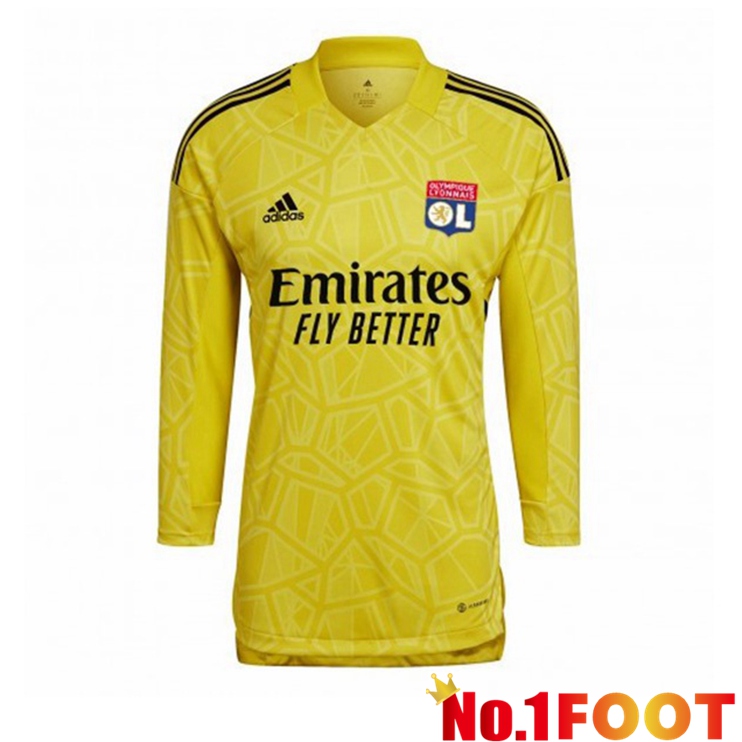 Lyon OL Goalkeeper Jersey Long Sleeve Yellow 2022/2023