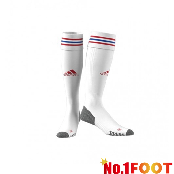 Lyon OL Soccer Socks Home White 2022/2023