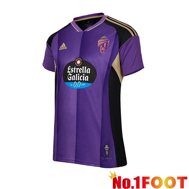 Real Valladolid Soccer Jersey Away Purple 2022/2023