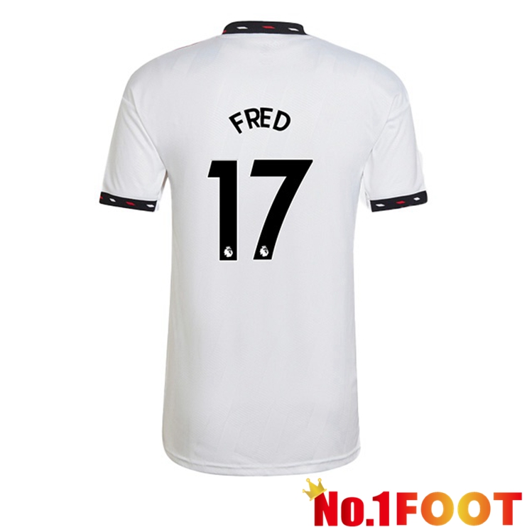 Manchester United (FRED 17) Soccer Jersey Away White 2022/2023