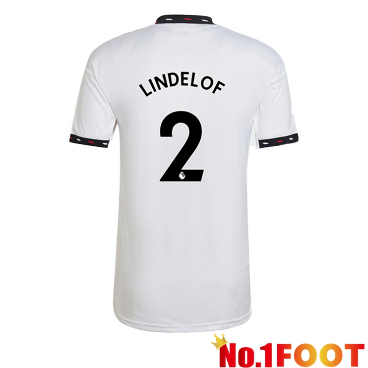 Manchester United (LINDELOF 2) Soccer Jersey Away White 2022/2023