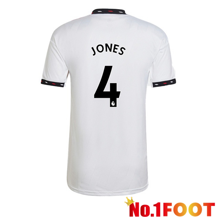 Manchester United (JONES 4) Soccer Jersey Away White 2022/2023