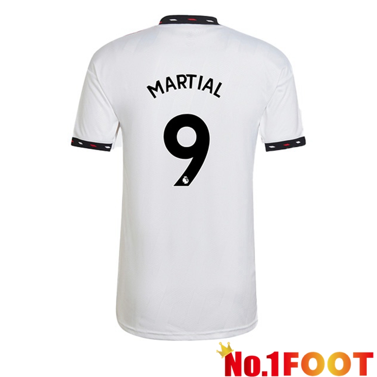 Manchester United (MARTIAL 9) Soccer Jersey Away White 2022/2023