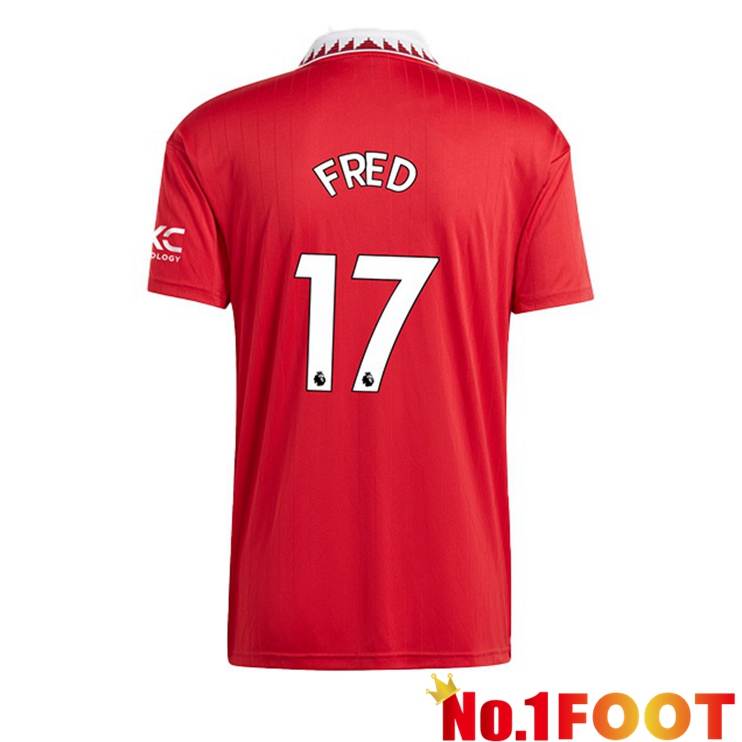 Manchester United (FRED 17) Soccer Jersey Home Red 2022/2023