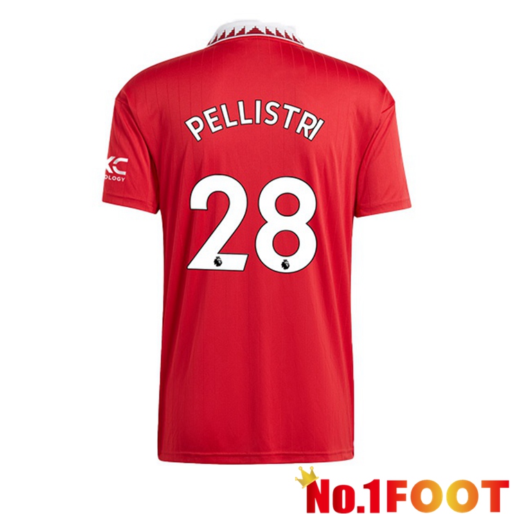 Manchester United (PELLISTRI 28) Soccer Jersey Home Red 2022/2023 - Click Image to Close