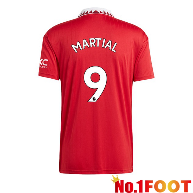 Manchester United (MARTIAL 9) Soccer Jersey Home Red 2022/2023