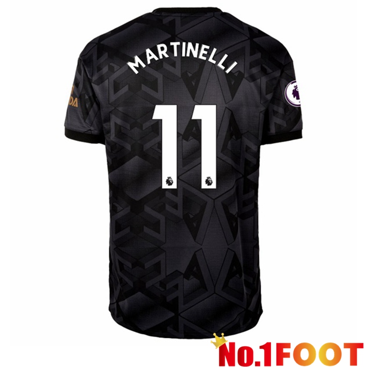 Arsenal (MARTINELLI 11) Soccer Jersey Away Black 2022/2023