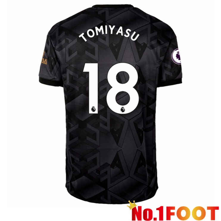 Arsenal (TOMIYASU 18) Soccer Jersey Away Black 2022/2023