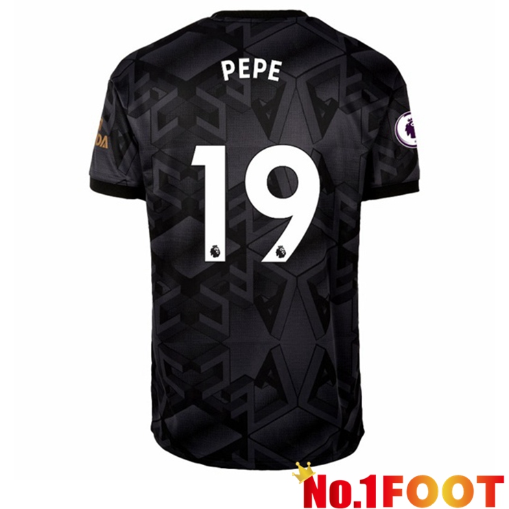 Arsenal (PEPE 19) Soccer Jersey Away Black 2022/2023