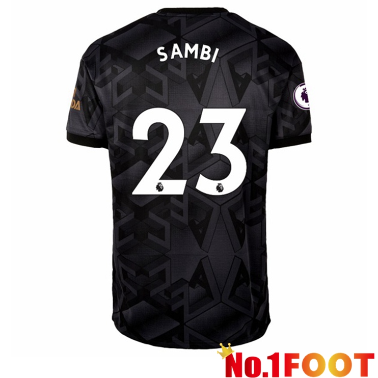 Arsenal (SAMBI 23) Soccer Jersey Away Black 2022/2023